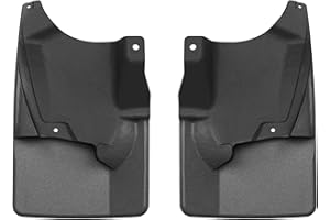 WeatherTech Custom No Drill Splash Guard MudFlaps for Ford Expedition, Expedition Max, Front Pair (110216), Black