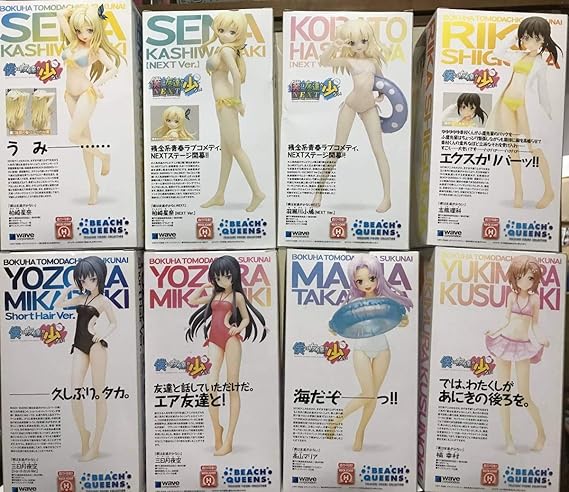Amazon 小鳩ピンクビキニ追加beach Queens 僕は友達が少ない水着美少女 9体セット 金髪肉厨二病黒髪ツンデレ変態ボクっ娘ロリ 花澤 フィギュア ドール 通販