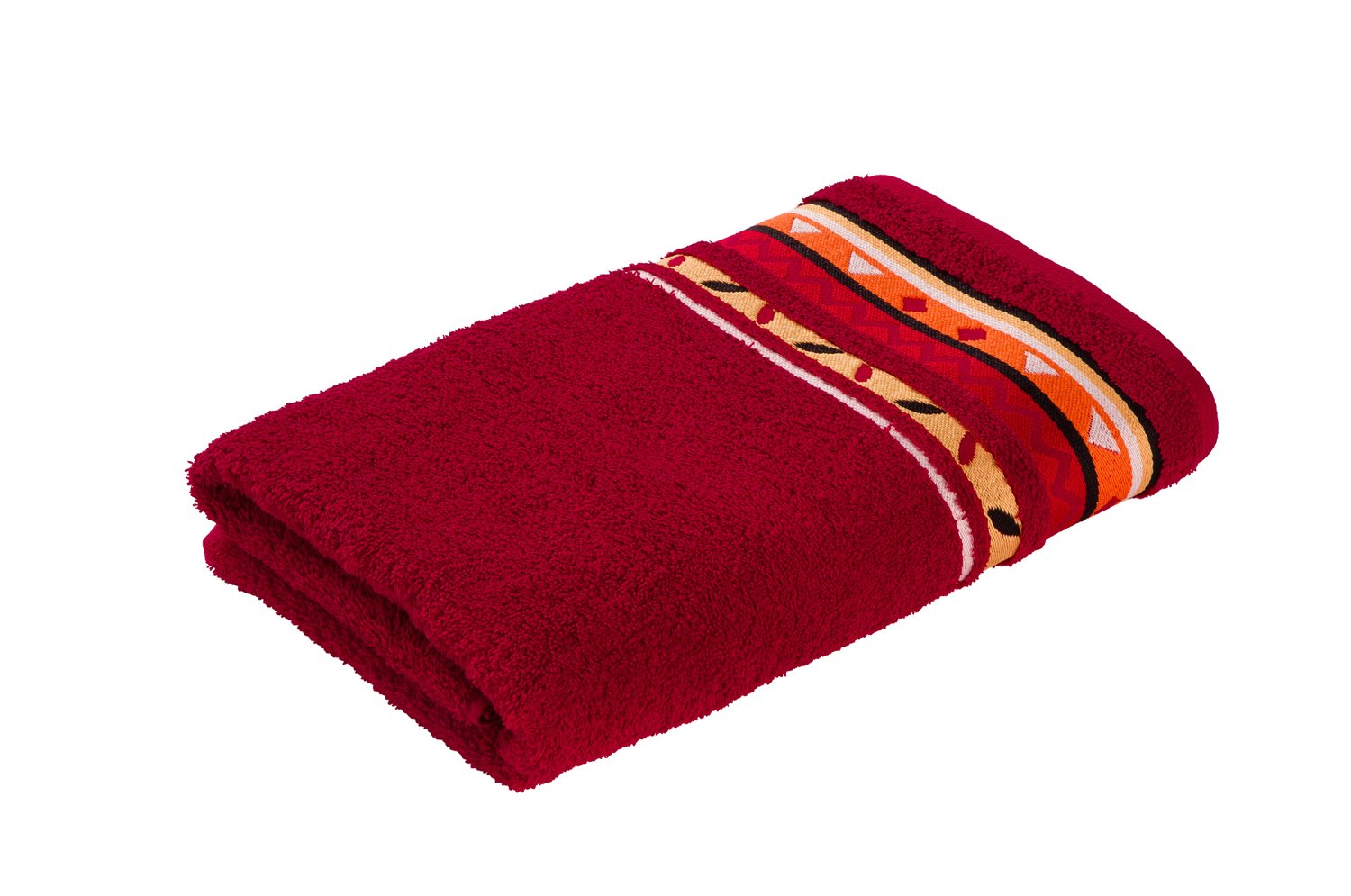 Möve frottana Country bath towel 67 x 140 cm, 100% cotton, ruby