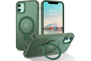 DUEDUE Magnetic Case Compatible with iPhone 11 Phone Case,iPhone 11 Case MagSafe with Ring Holder Stand Drop Shockproof Trans