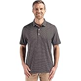 Cutter & Buck Mens Cutter & Buck Forge Eco Fine Line Stripe Stretch Recycled Mens Polo