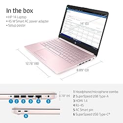 HP 14" HD Laptop Ultral Light for Students and