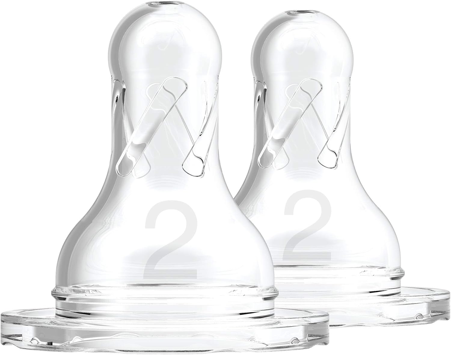Dr. Brown's Options - Narrow Mouth Teat +3 Meses, transparent, 2 count (Pack of 1)