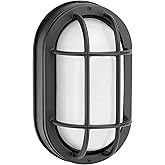 Maxxima LED Outdoor Bulkhead Light, 1000 Lumens, 6 CCT 2700K/3000K/3500K/4000K/5000K/6000K, Flush Mount Nautical Fixture for 