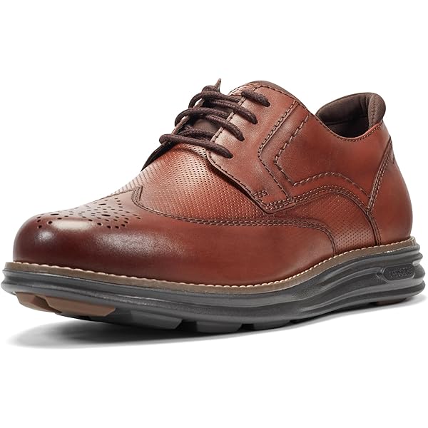 Amazon.com | Rockport Men's Wentworth, Dark Brown Leather, 6.5