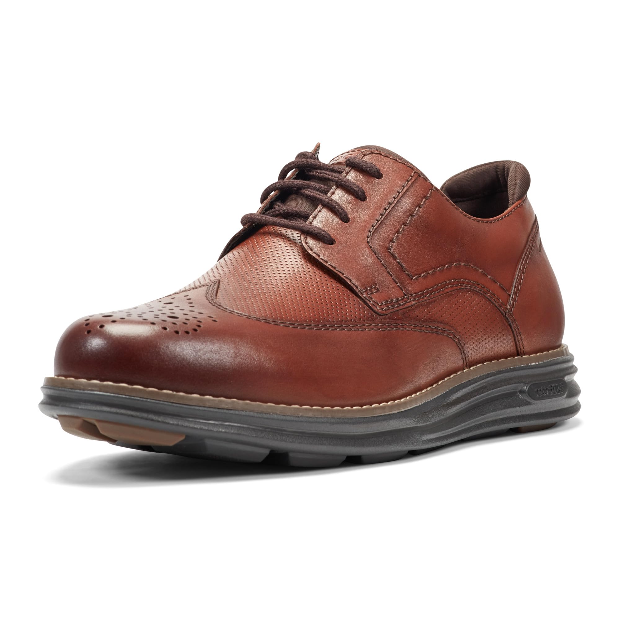 Rockport Men’s Coltin, Dark Natural Leather, 8 Medium