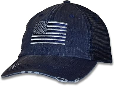 navy blue american flag hat