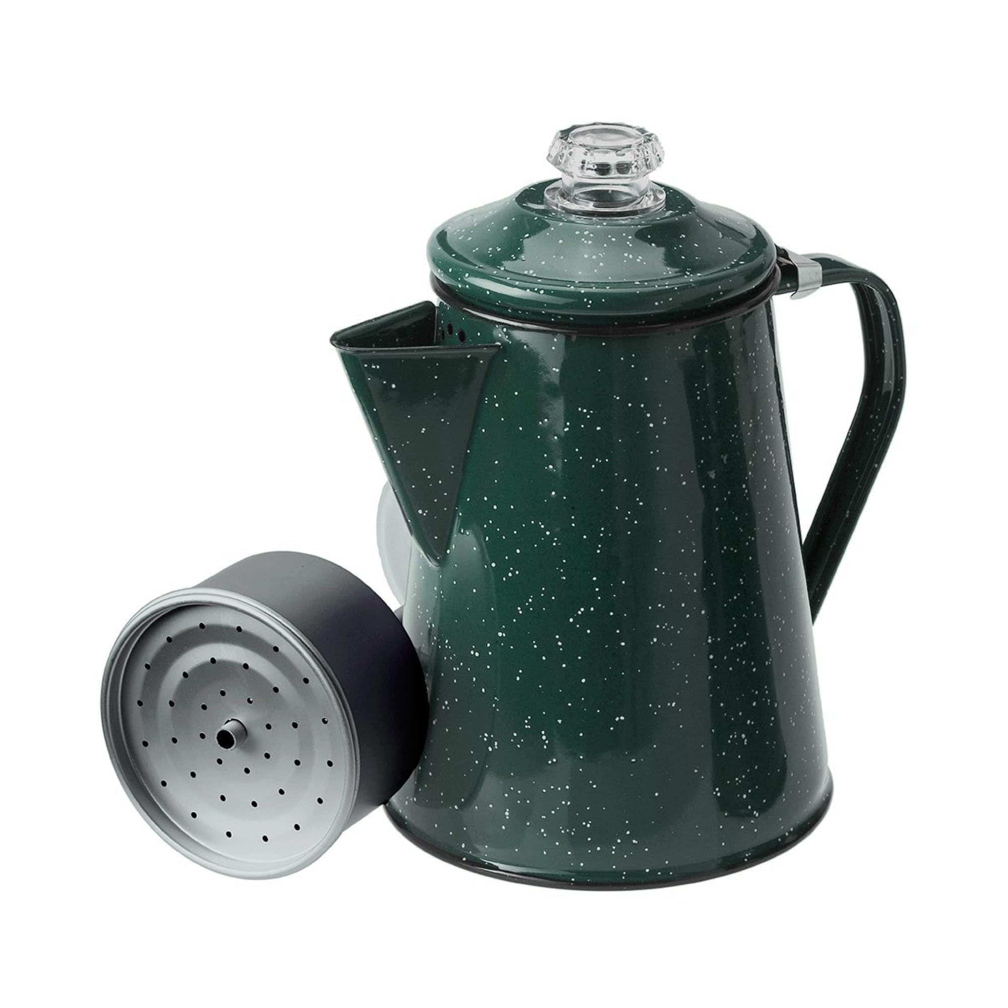 Photo 1 of GSI Outdoors Percolator Coffee Pot | Enamelware Campfire Coffee Boiler Kettle for Outdoor Camping Cookware, Cabin, RV, Kitchen, Hunting & Backpacking
