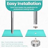 Trimming Shop Double Cap Rivets 10mm x 9mm Silver Tubular Metal Studs view 5