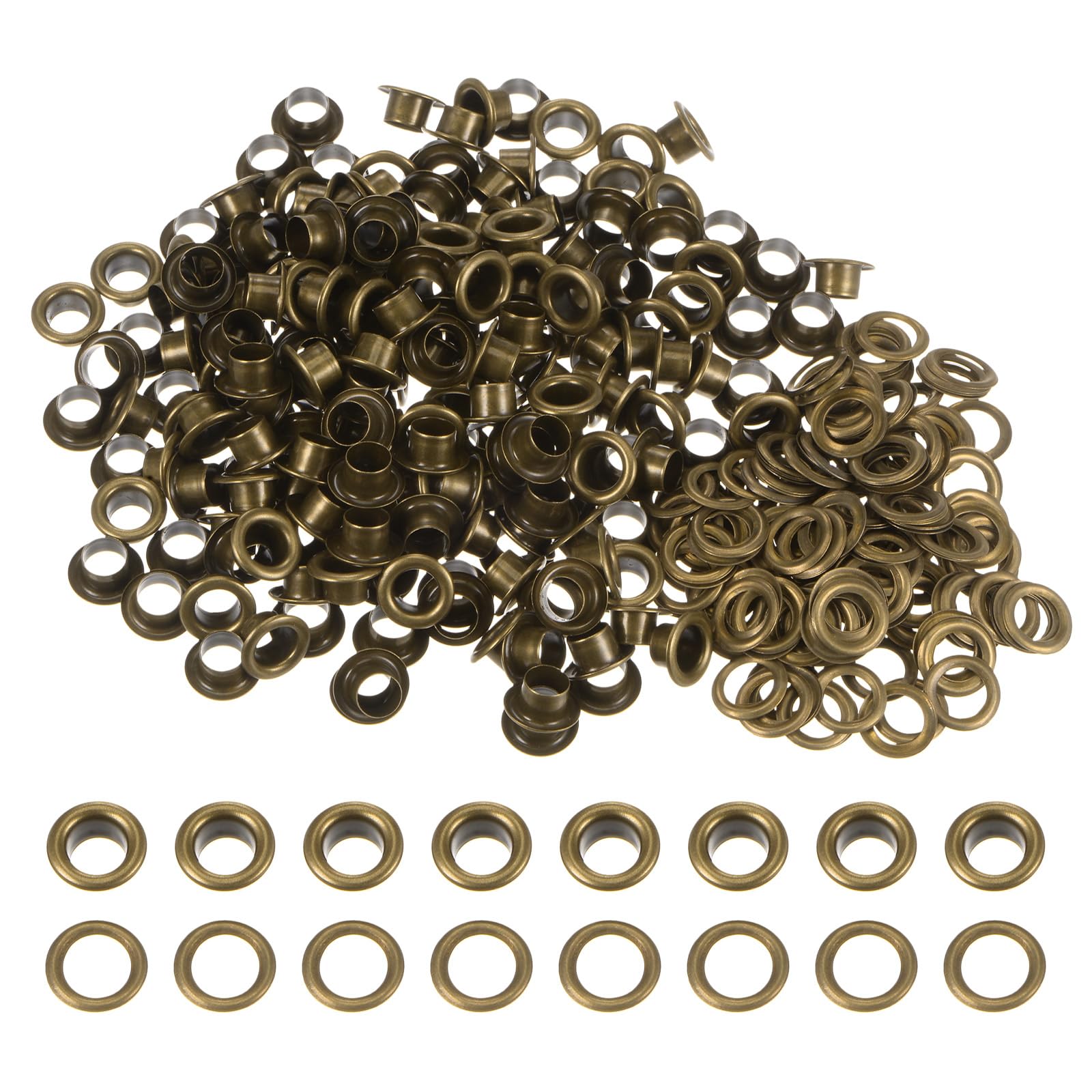 HARFINGTON 200 Set Color Round Grommets 6mm