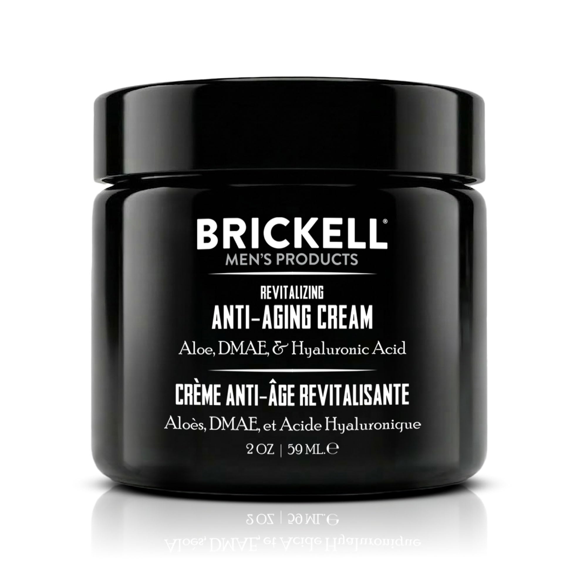 Brickell Men's Revitalizing Anti-Aging Cream For Men, Natural & Organic Anti Wrinkle Night Face Cream, 59 mL, Unscented