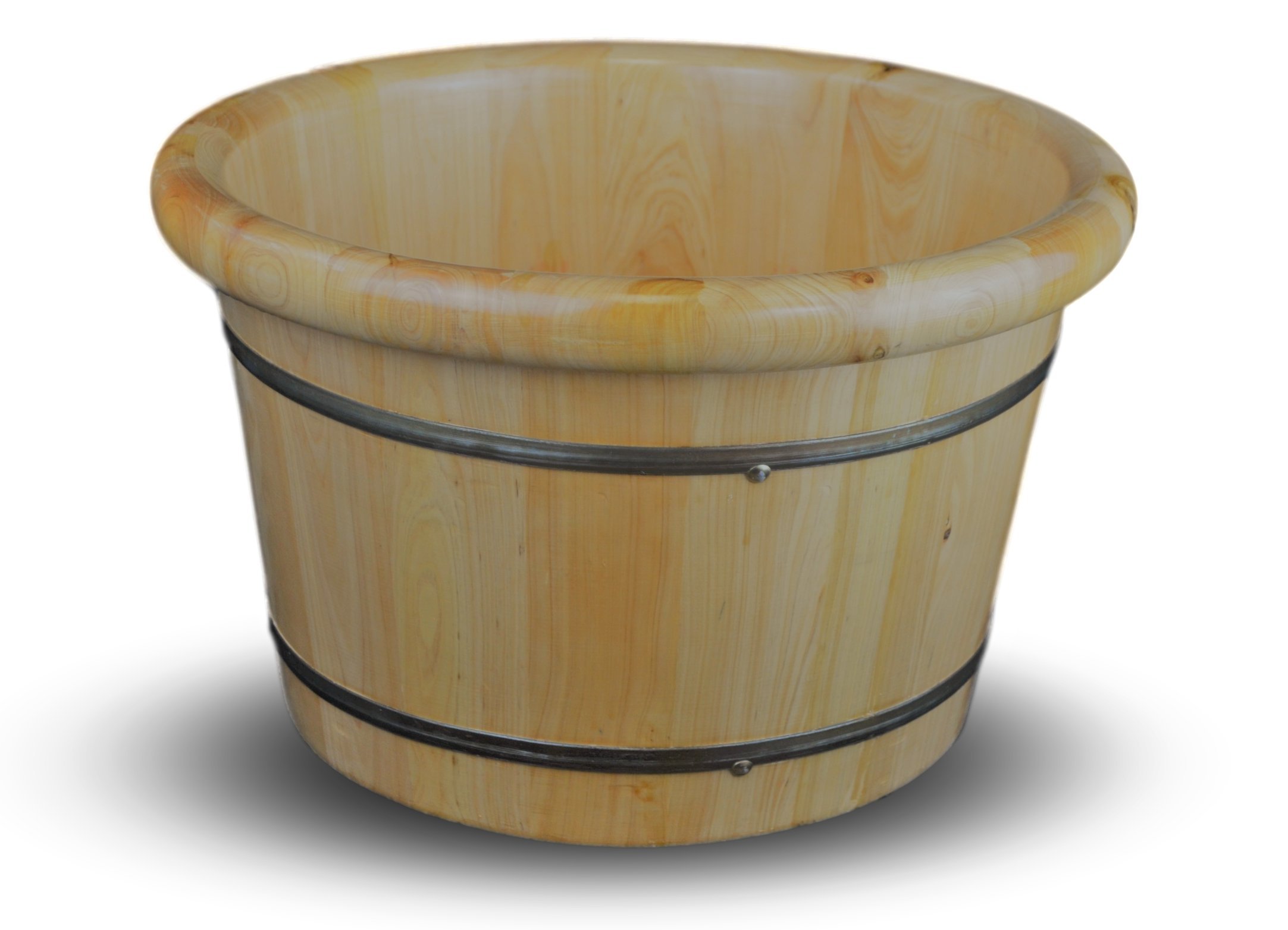 Solid Cedar Wood Foot Basin Tub Bucket for Foot Bath Massage Spa Sauna