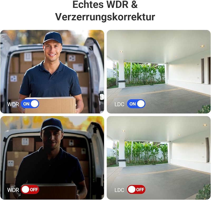 CP8 Akku Türklingel Video Doorbell mit 3K 5MP Kamera und Chime