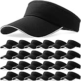 24 Pcs Visor Bulk for Women Sun Hat Visors Hats Sports UV Protection Visor Hat for Men Tennis Baseball Golf Caps Bulk