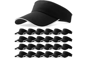 BONUCI 24 Pcs Visor Bulk for Women Sun Hat Visors Hats Sports UV Protection Visor Hat for Men Tennis Baseball Golf Caps Bulk