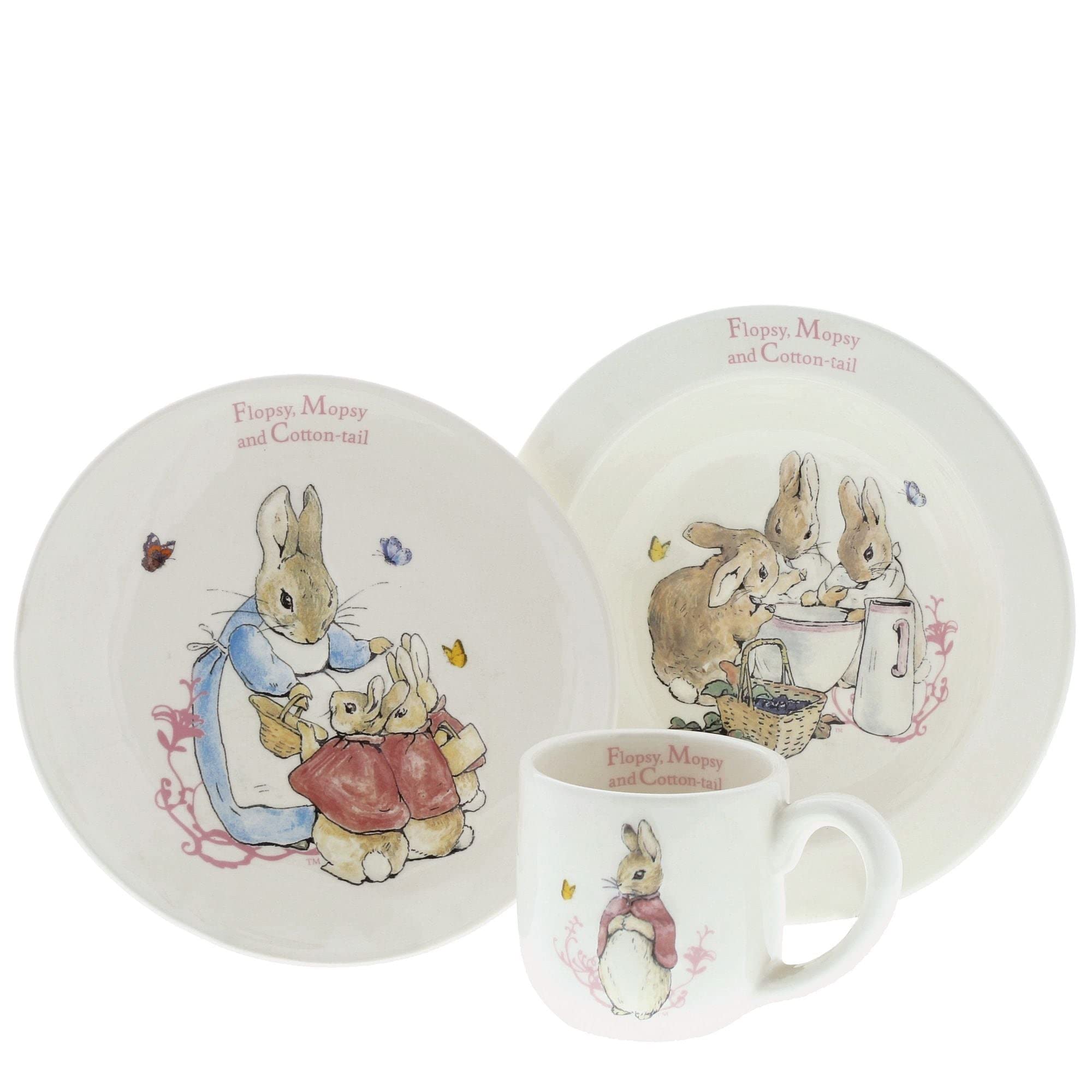 Beatrix Potter F M & C/Tail 3 Pc Nursery Set Nursery Set