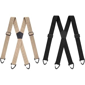 AOZUO X Back Hidden Suspenders for Men | Heavy Duty Work Suspenders Under Clothing Invisible Belt for Jeans Pants