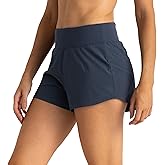 Free Fly Women's Lined Active Breeze Short - Odor Control, Sun Protection UPF 50+ Womens Exercise Shorts - 3" Inseam