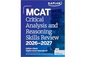 MCAT Critical Analysis and Reasoning Skills Review 2026-2027: Online + Book (Kaplan Test Prep)