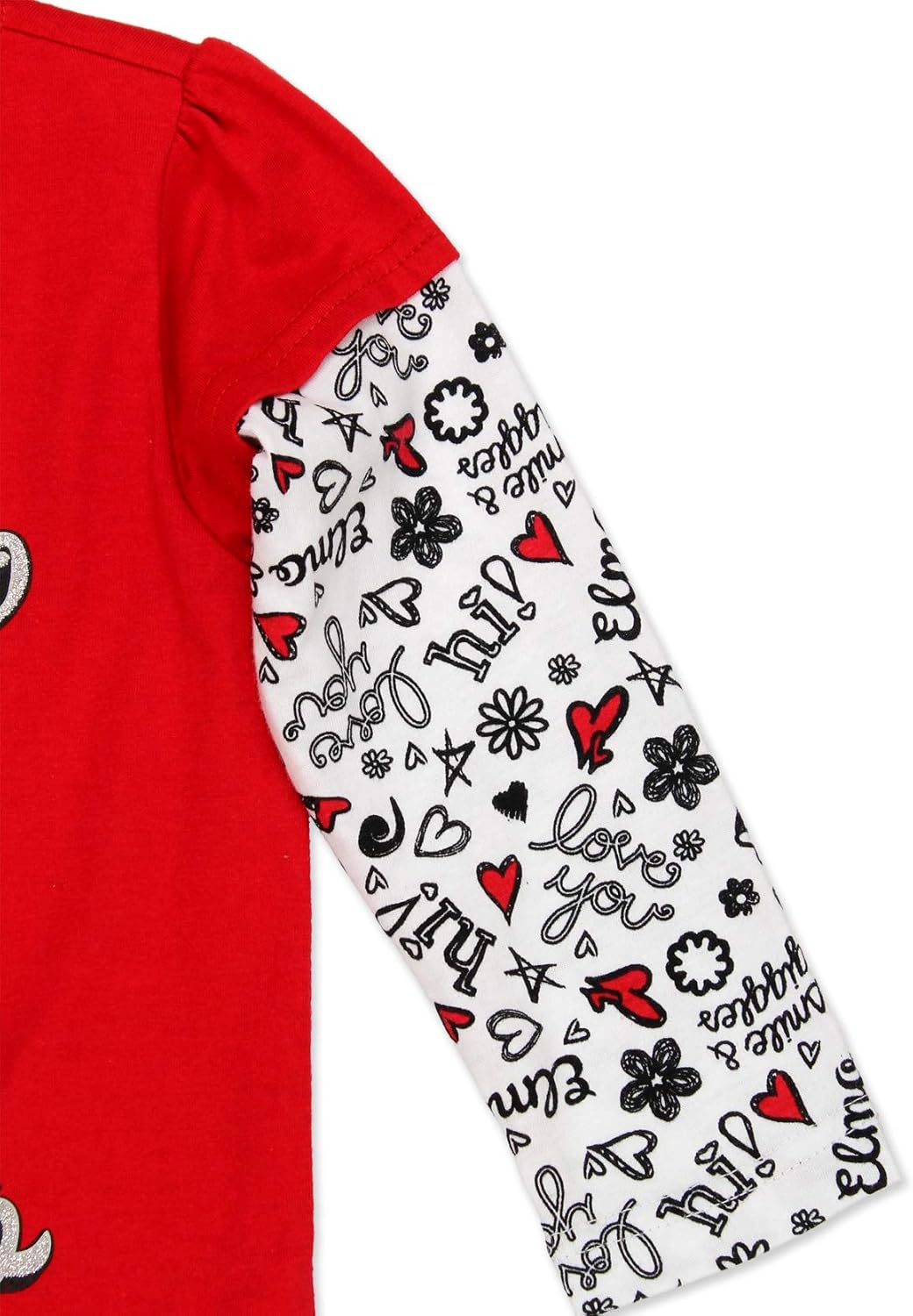 Sesame Street Elmo Girls Long Sleeve Tee: Clothing