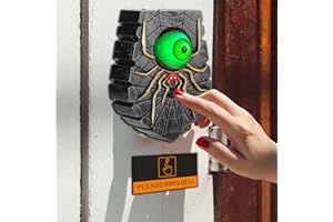 Icreer Halloween Decorations Scary Rolling Eyeball Hocus Pocus Halloween Decor Outdoor/Indoor with Spooky Sounds,Haunted House Halloween Party Prop Decoration
