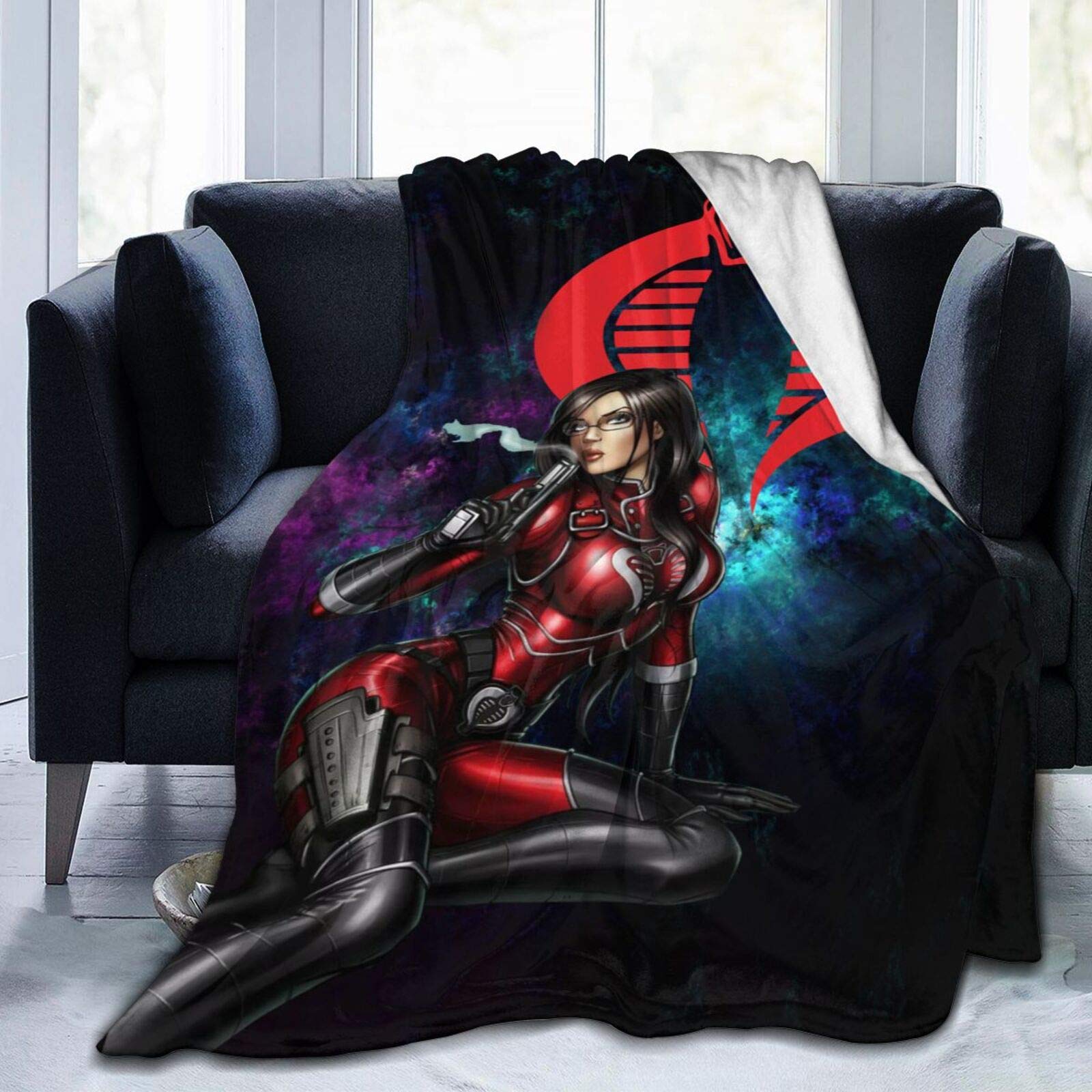 Gi Joe Cobra Soft and Warm Throw Blanket Plush Bed Couch Living Room Fleece Blanket 50"X40"60"X50"80