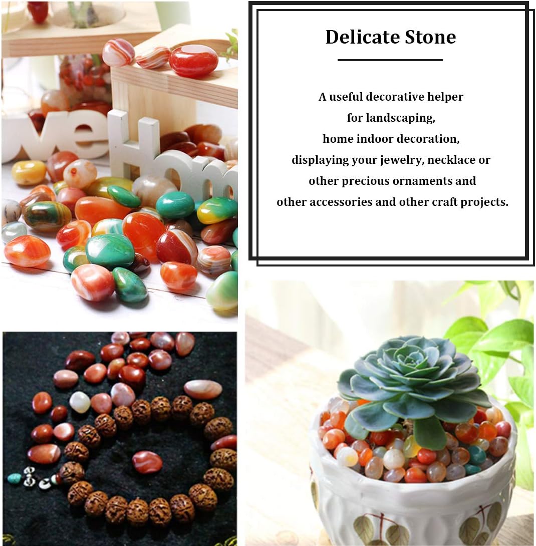 Hilitchi Quartz Stones Tumbled Chips Stone Crushed Crystal Natural Rocks Healing Home Indoor Decorative Gravel Feng Shui Healing Stones (About 1lb(450g)/Bag) (Rose Quartz): Home & Kitchen