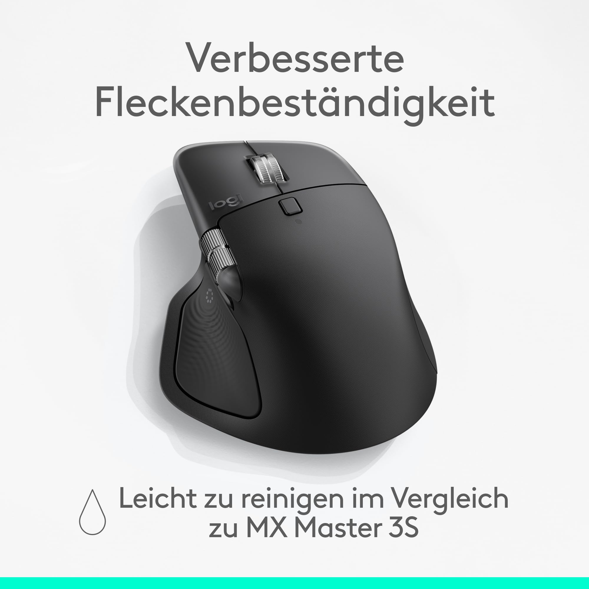 Logitech MX Master 4, ergonomische kabellose Maus mit fortschrittlichem, leistungsstarkem, haptischem Feedback, ultraschnellem Scrollen, Laden über USB-C, Bluetooth, Windows, MacOS – Schwarz 9