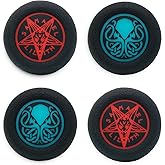 Playrealm Soft Rubber Silicone Printing Thumb Grip Cover x 4 for PS5, PS4, Xbox Series X/S, Xbox One, Switch PRO Controller(Unspeakable Pack)