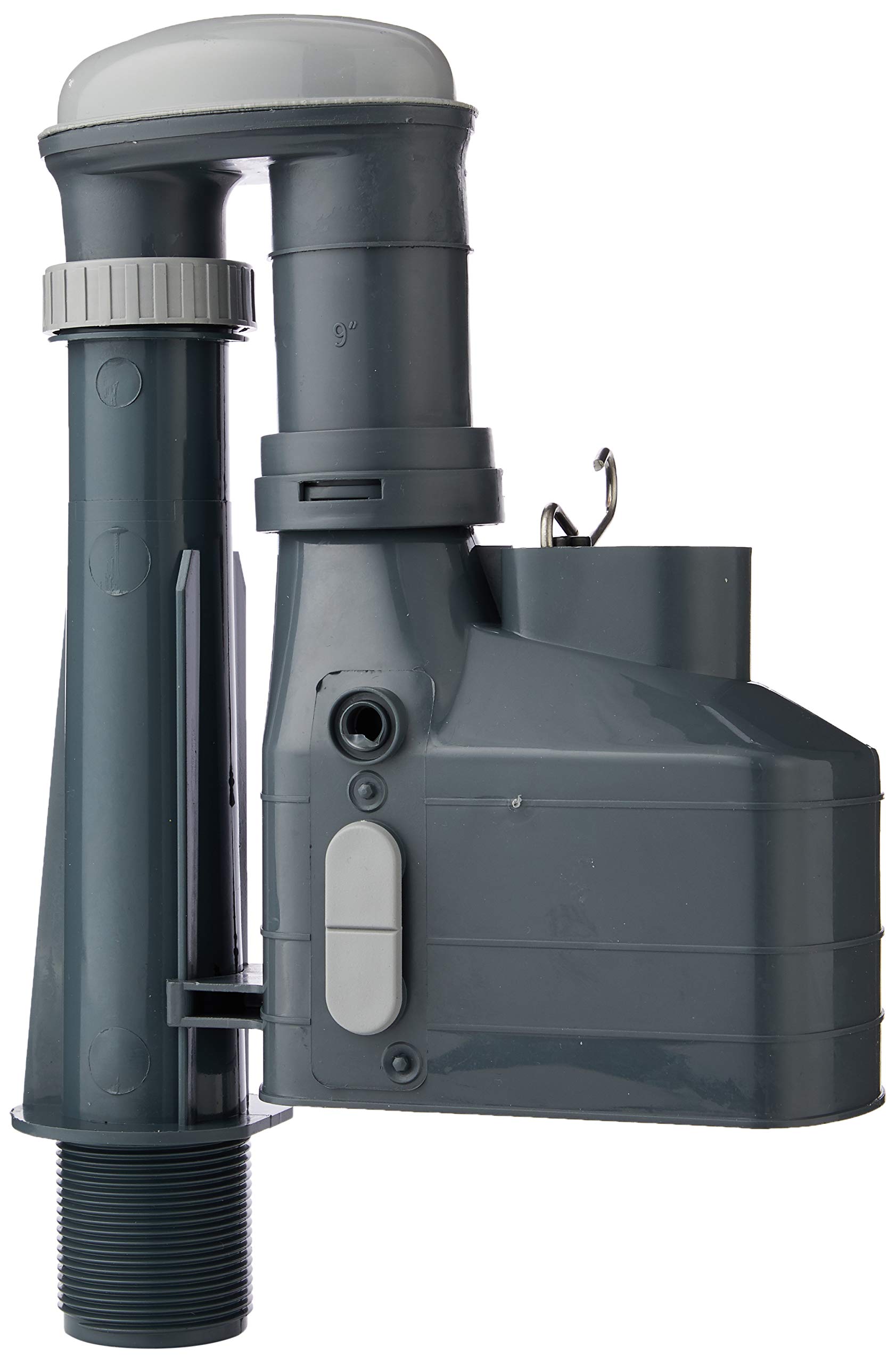 Wirquin Metro Rapid 3 Part Oblong Lever Flush Syphon 9 inch DSY8925, Grey, 9/2.25-Inch