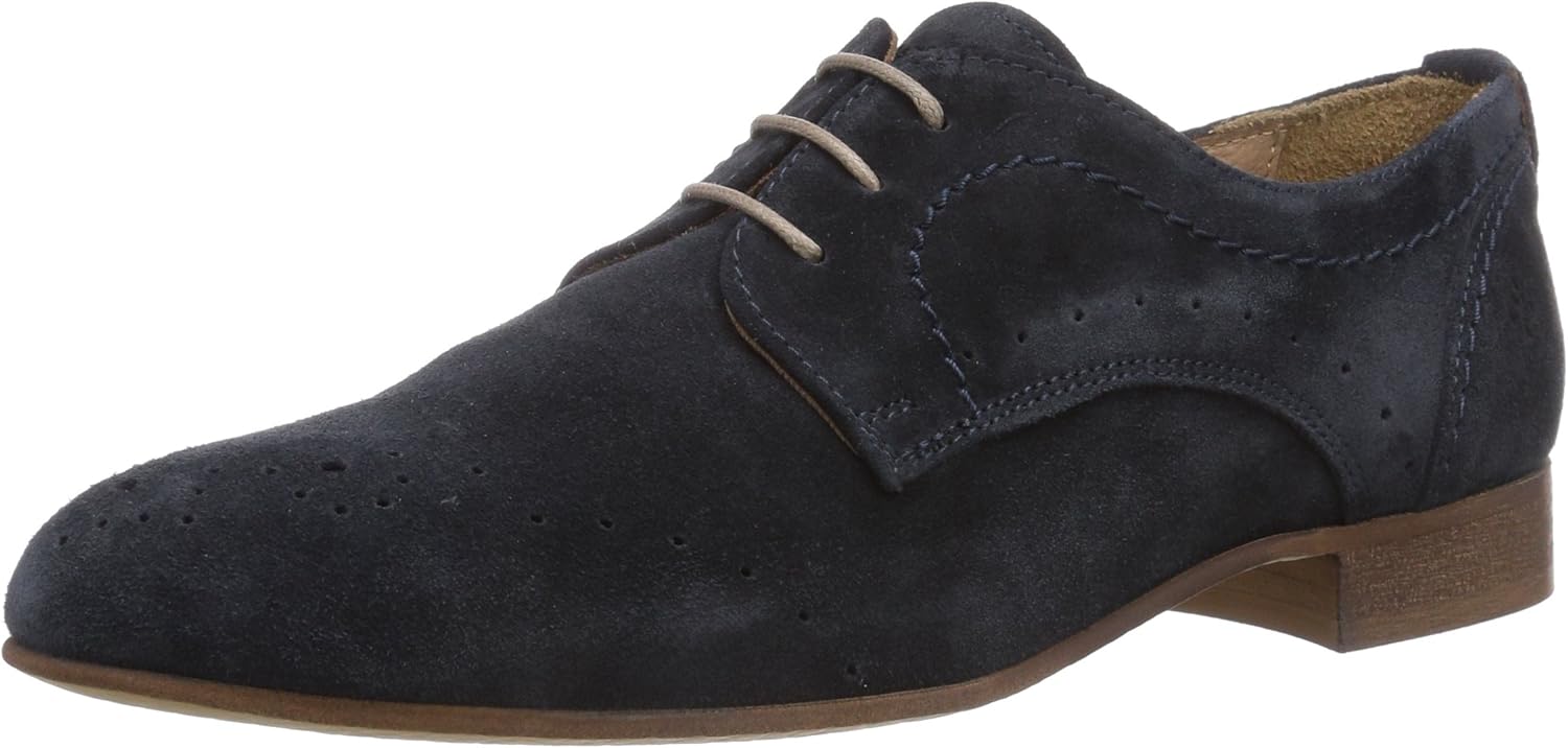 Marc O'Polo Damen LACE UP Shoe Brogue Schnürhalbschuhe, Blau (880 Dark