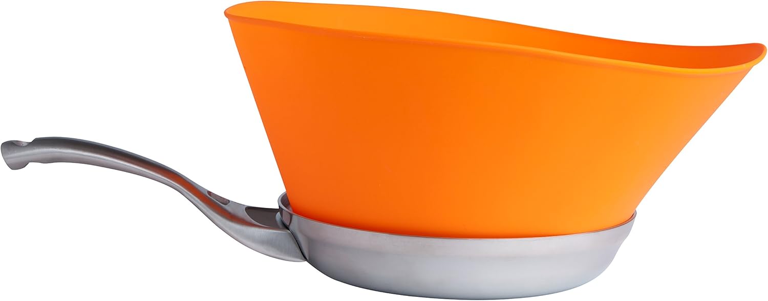 Frywall 8 (Small) - Orange - Splatter Guard, as Seen on Shark Tank