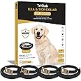 TriOak 4 Pack Flea and Tick Collar for Dogs, 8-Month Protection Flea Collar for Dogs, Flea Tick Collar for Dogs, Dog Flea and Tick Collar -Black