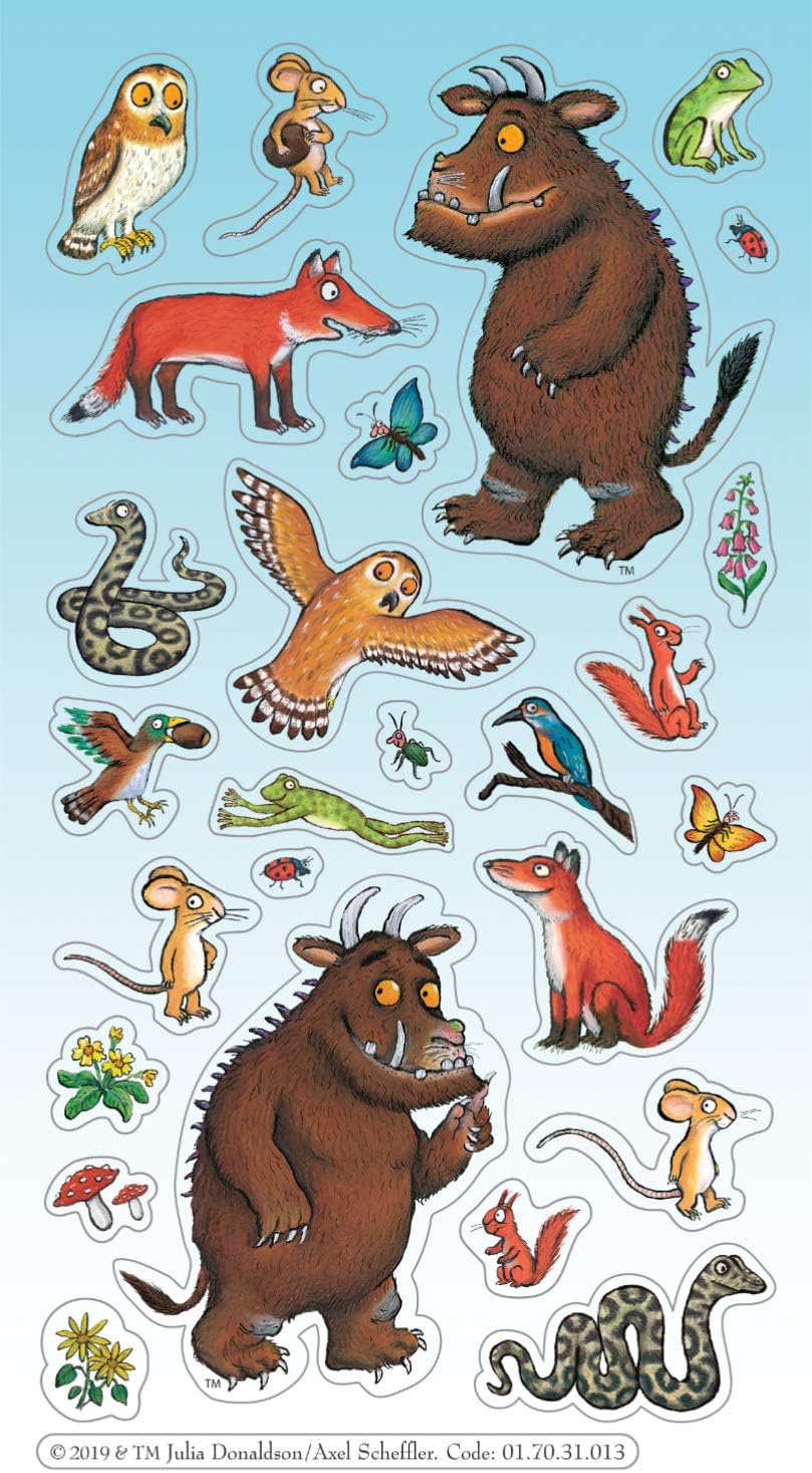 Paper Projects 01.70.31.013 Gruffalo Assortment Pack (3 Types of Stickers), Blue, 24.5cm x 11cm - Image 5