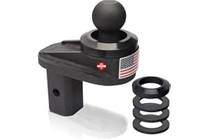 FlexHitch 4" Offset Gooseneck Hitch Extender, Gave a More Room in Short Bed Truck, Heavy Duty Reinforcing Ribs Structure, 4PCS Anti-tilt PU Washer Included