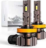 H11 LED Headlight Bulb 6500K 60W 26000LM Pack of 2 Plug and Play view 1
