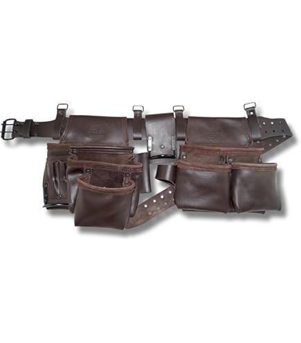 Zeluga Sued Leather Tool Belt, Bag, Carpenter, Construction
