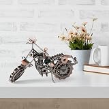 Signstek Vintage Handcrafted Iron Motorbike Model Bronze Ornament view 9