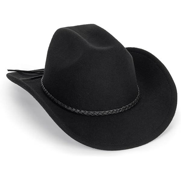 Pro Celia Big Wide Brim Cowboy Hat for Women Men Felt  display picture 3