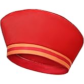 JcHrmers Cartoon Costume Accessories Red Velvet Retro Hat for Men Women Halloween Cosplay Outfit