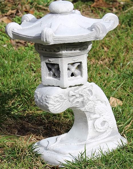 Beton Figur Japanische Laterne H 31 Cm 3 Teilig Asiatische Steinlaterne Gartendeko Garten Dekofigur Gartenskulptur Amazon De Garten