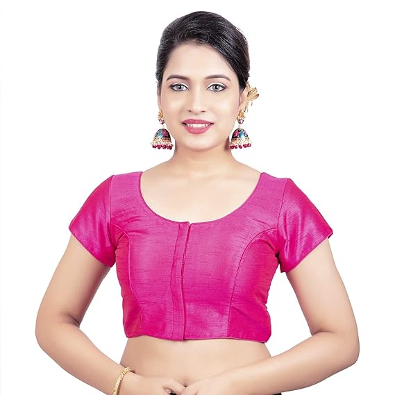 Womens Velvet Stretchable Readymade Saree Blouse