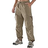 APTRO Men's Baggy Cargo Pants Casual Parachute Pants Relaxed Fit Waterproof for Daily Wear and Outdoor Hiking