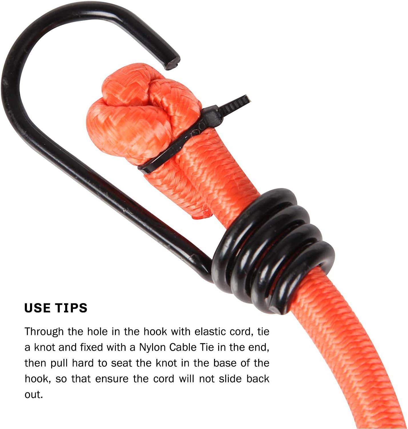 CARTMAN Bungee Cord 22pcs & Clamp 2pcs in Jar: Home Improvement