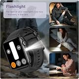 IOWODO Smart Watch for Women Men 1.91" HD Call Flashlight Heart Rate IP68 view 6