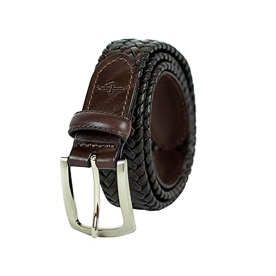 Dockers Men's Leather Braided Casual and Dress Belt