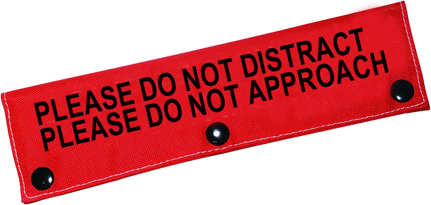Funny Dog Leash Sleeve Please Do Not Distract Please Do Not Approach Dog Leash Wrap Sleeve for Pets (Not Distract Not Approach-Sleeve)