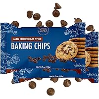 ChocZero's Milk Chocolate Chips - No Sugar Added, Low Carb, Keto Friendly, Gluten Free - For Baking Keto Diet Cookies and Des