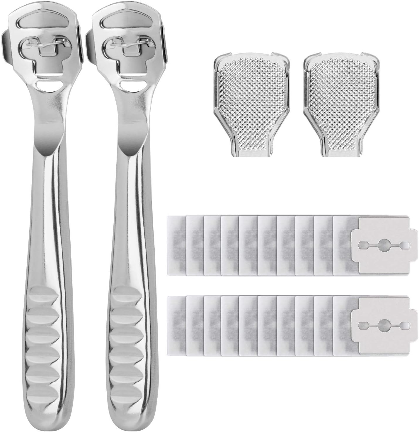 Mihify Mart Foot Scraper, [2 PCs] Premium Stainless Steel Foot Files