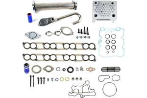 Upgraded High Flow Oil Cooler Kit & EGR Delete Kit w/Gaskets Ford 6.0L Diesel